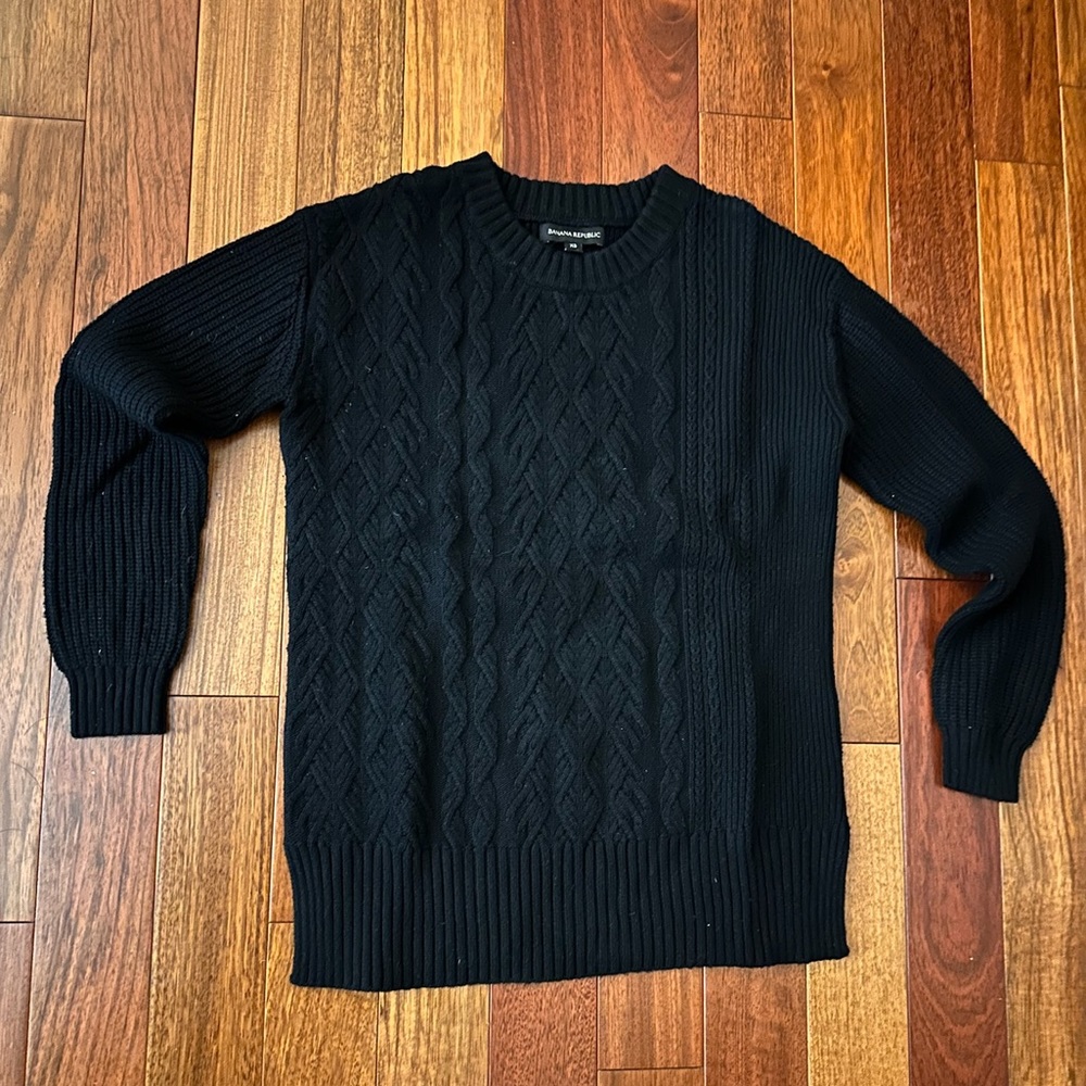Banana Republic fisherman crew neck sweater